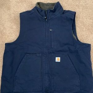 CARHARTT® SHERPA-LINED MOCK NECK VEST